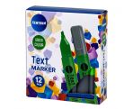 Text marker green chisel tip 1-4mm 