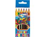 Color pencils 6col. ZOO short size /paper box