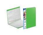 Transparent book A4 FOROFIS 0.50mm cover w/10 transp.pockets 0.03mm (green) PVC