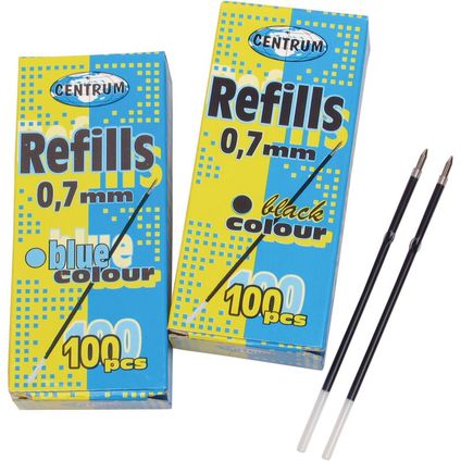 Refills for ball pens AQUA blue ink 0.7mm