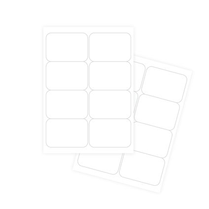 Self-adhesive white labels FOROFIS 99.1x67.7mm A4 100sh.