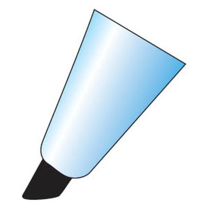 Маркер тектовой со скошенным наконечником голубой 1-5мм FOROFIS