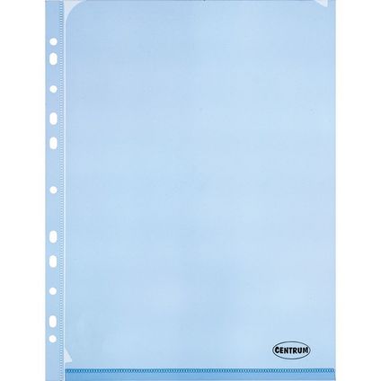Clear folder L-type A4 0.18mm with perforation assorted