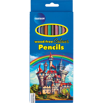 Color pencils plastic 12col. 
