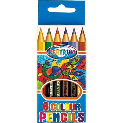 Color pencils “ZOO” 6col.short size /paper box
