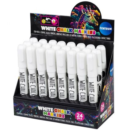 Chalk marker WHITE 3-5mm tip /display