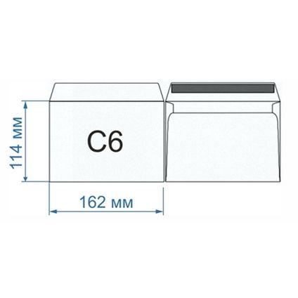 Envelopes C6 114x162 (10pcs.) asorted