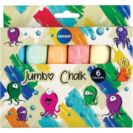 Chalk 6 colors JUMBO ZOO
