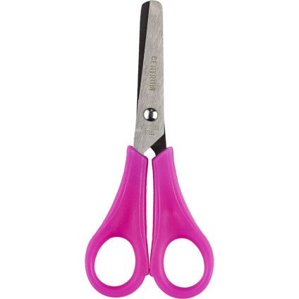 Scissors 13.5cm left hand, rounded for safety, with ruller