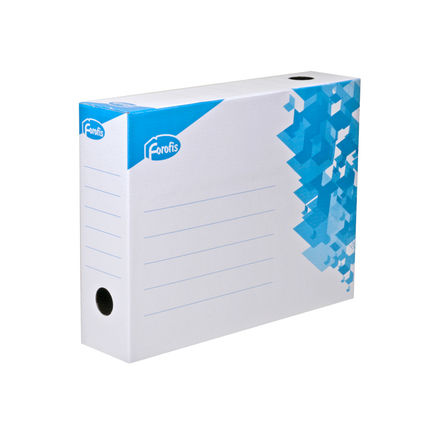 Коробка для документов FOROFIS A4 8х25х34,5см белая (из картона)
