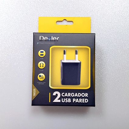 DEXLER Universāls kompakts tīkla lādētājs ar standarta USB 5V 2.1A