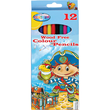 Color pencils plastic 12col. 