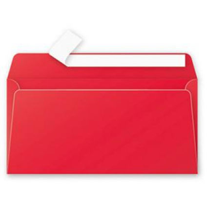 Envelopes C65 114x229 (10pcs.) red