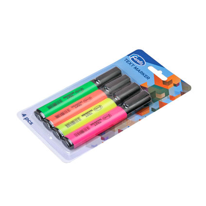 Set of 4 text markers chisel tip 1-4mm FOROFIS
