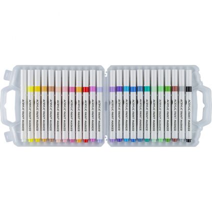 Acrylic paint markers set 24col. 1-3mm tip / PVC package