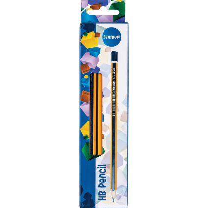 Parastais zīmulis HB koka dzeltens/zils