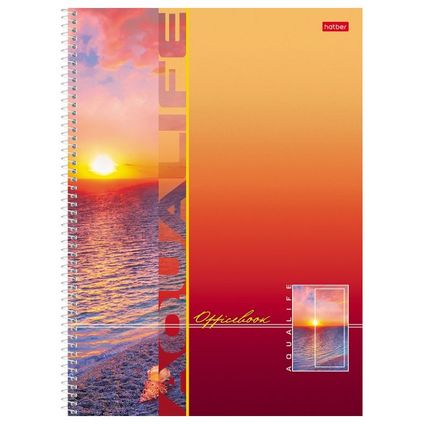 Notebook squared A4 160sh. 4col. spiral bound hardcover 