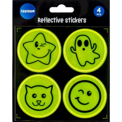 Set: reflective sticker “Smile” 4pcs 50mm