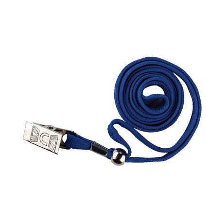 Rope with clip for name badge (42cm)  asorted