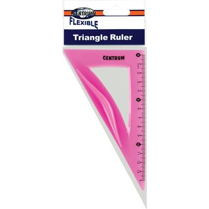 Triangle ruler 30°x18cm SOFT ABS flexible
