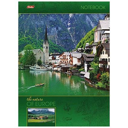 Notebook A4 squared 120sh. 5col. hardcover 