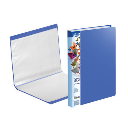Transparent book A4 FOROFIS 0.70mm cover w/40 transp.pockets 0.03mm (blue) PVC