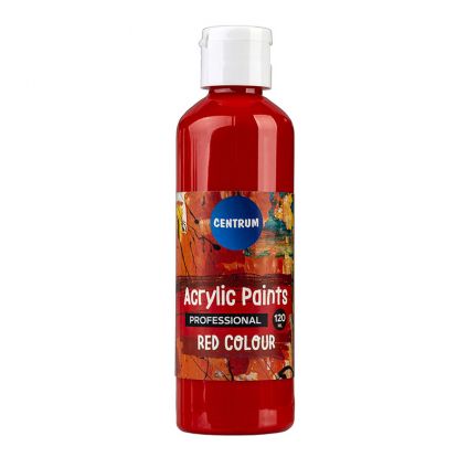 Acrylic paint 120ml red CENTRUM