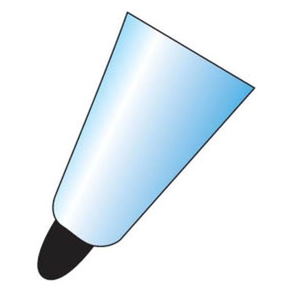 Permanent marker blue bullet tip FOROFIS