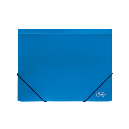 Document case A4 FOROFIS 0.50mm w/elast.bands (blue) PP