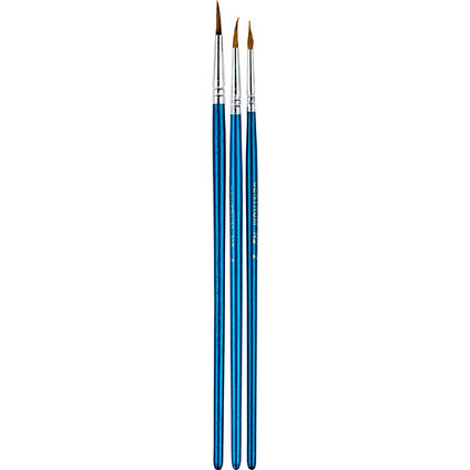Paint brushes set of 3pcs Nr.2;4;6 round (sheep hair)