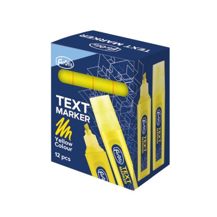 Text marker yellow chisel tip 1-5mm FOROFIS