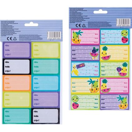 Name stickers paper 190x134mm