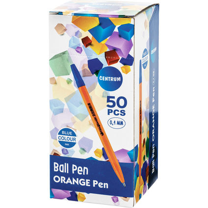 Ball pen ORANGE blue ink 1.0mm