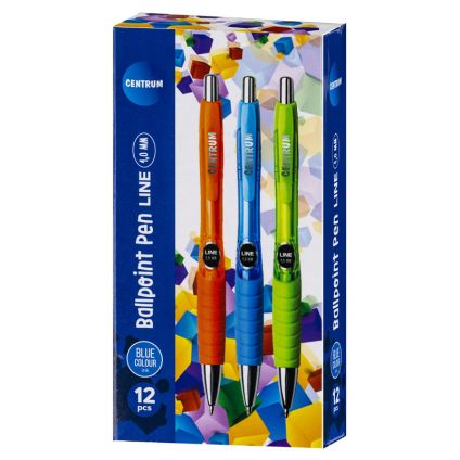 Automatic ball pen LINE blue ink 1mm