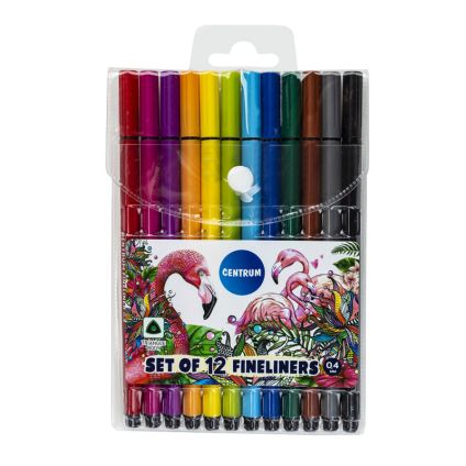 Set of 12colours pens FINELINER 0.7mm