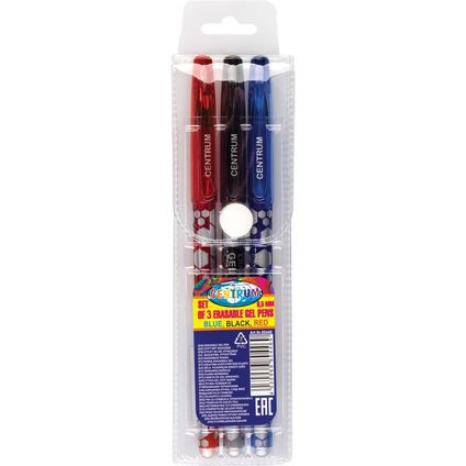 Dzēšamo gēla pildspalvu komplekts ERASABLE 3kr. 0.5mm