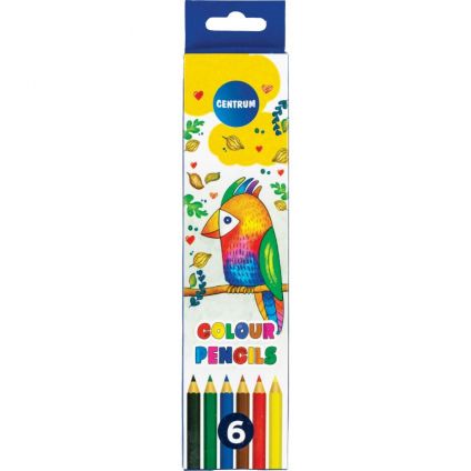 Color pencils 6col. ZOO long size /paper box