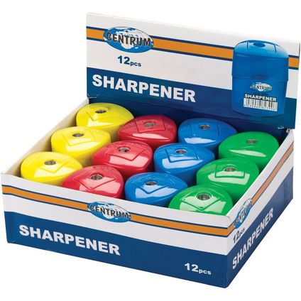 Sharpener plastic with container (metal insert)