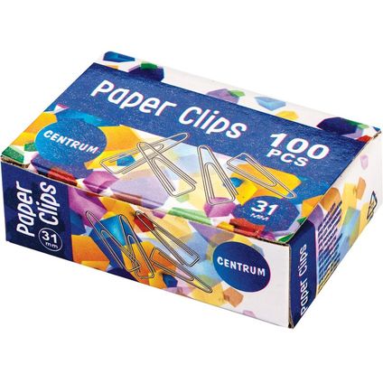 Paper clips 31mm 100pcs. triangle, nickeled