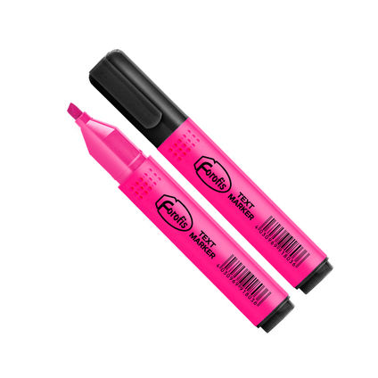 Text marker pink chisel tip 1-4mm FOROFIS