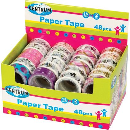 Decoration paper tape 15mm*2.0m/display box