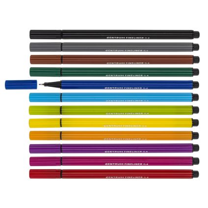 Set of 12colours pens FINELINER 0.7mm