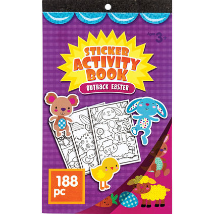 Coloring book with stickers 14.7x24.2cm