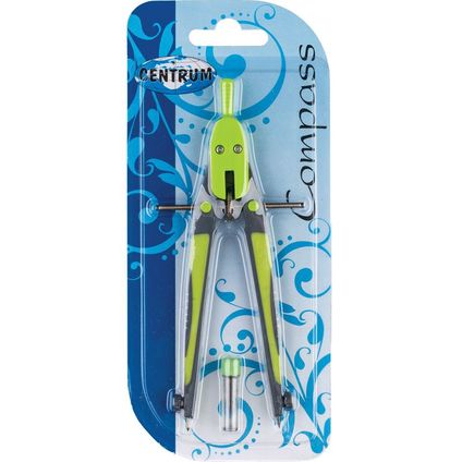 Compass plastic w/mech.pencil w/leads (assorted) /polybag