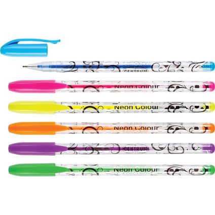 Gēla pildspalvu komplekts NEON 6kr. 1.0mm 