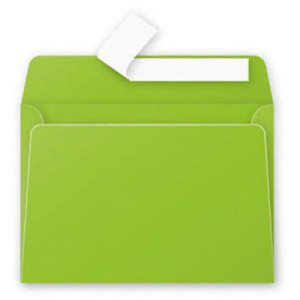 Envelopes C6 114x162 (10pcs.) green