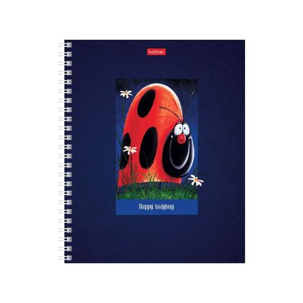 Notebook sguared 48pc. spiral bound, lacquer 