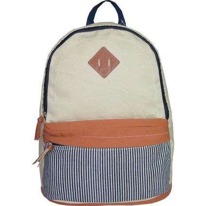 Backpack beige 42x31x17cm(canvas)
