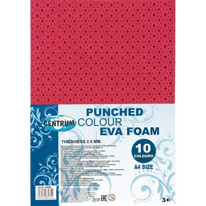 Punched colour EVA FOAM 10col. A4 