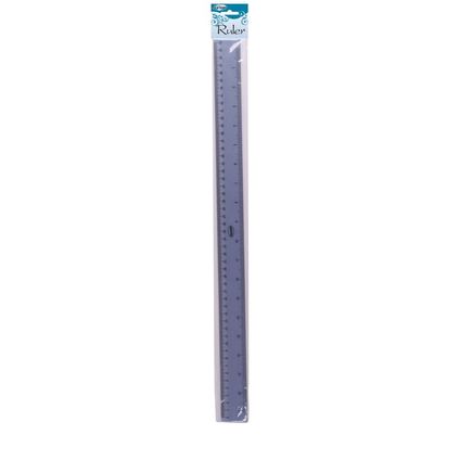 Ruler plastic 50cm clear